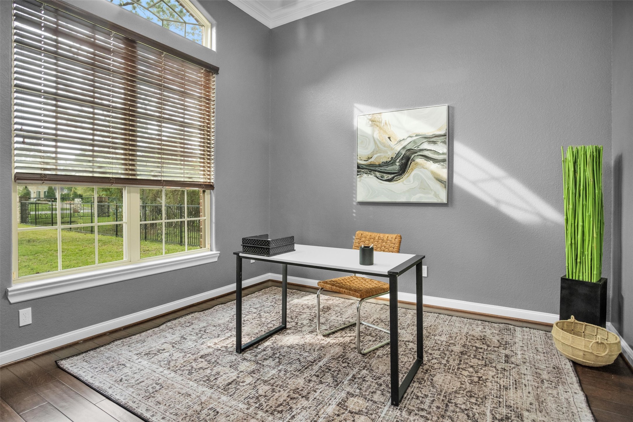 27910 Hansons Court Spring, TX 77386 - Photo 6 of 50 Dedicated study with 12" ceilings, double crown molding and wired for sound