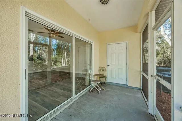 a view of backyard with window