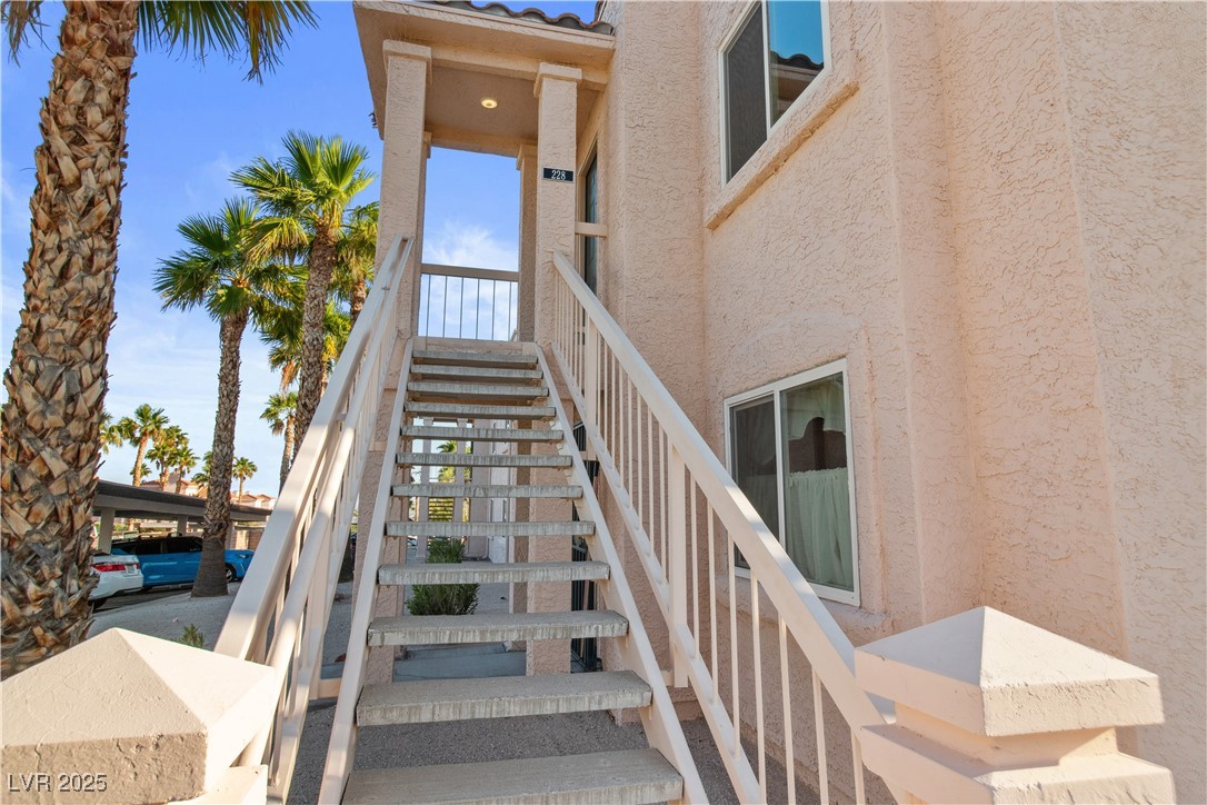 1928 Las Palmas Lane, Unit 228 Laughlin, NV 89029 - Photo 4 of 77 View of stairway to front door entry