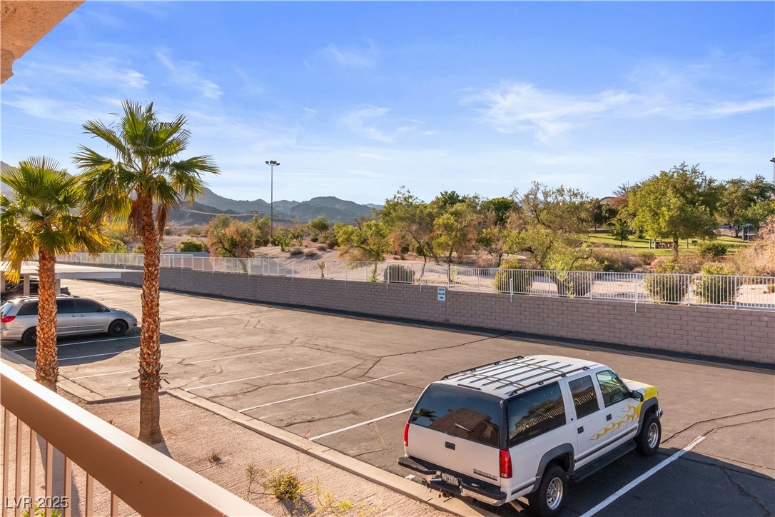 1928 Las Palmas Lane, Unit 228 Laughlin, NV 89029 - Photo 43 of 77 View from covered balcony with a mountain view and view of Park