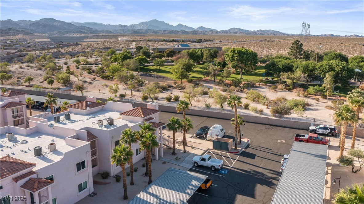 1928 Las Palmas Lane, Unit 228 Laughlin, NV 89029 - Photo 65 of 77 Bird's eye view of a mountain backdrop and a desert landscape
