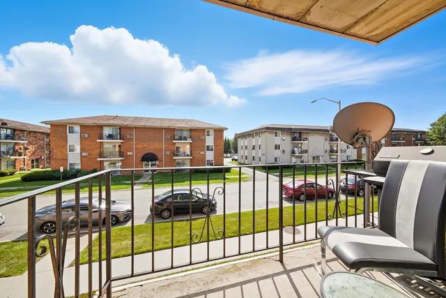 a view of city from balcony