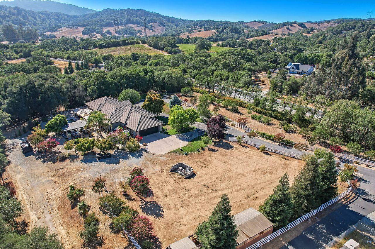 5000 Hecker Pass Road Gilroy, CA 95020 - Photo 88 of 100 an aerial view of residential houses with outdoor space
