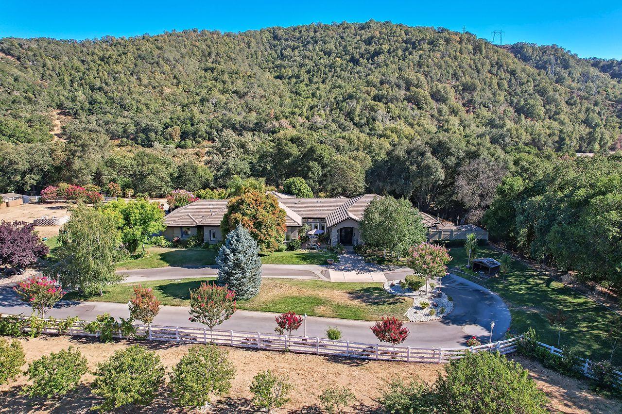 5000 Hecker Pass Road Gilroy, CA 95020 - Photo 92 of 100 an aerial view of a house with yard swimming pool and outdoor seating
