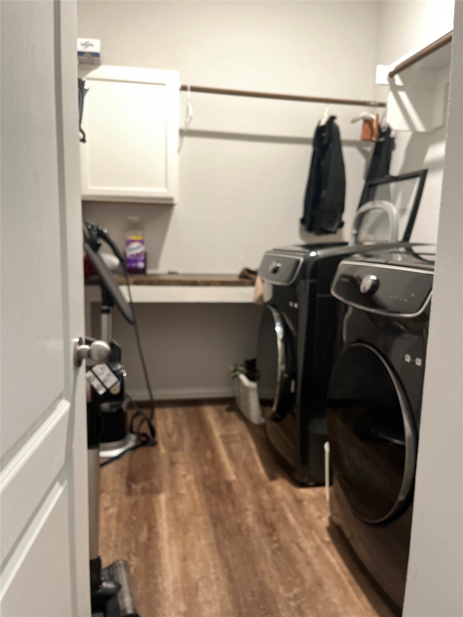 1080 Leadtree Loop Buda, TX 78610 - Photo 20 of 25 a view of walk in closet with clothes and shoes