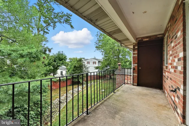 a view of a balcony