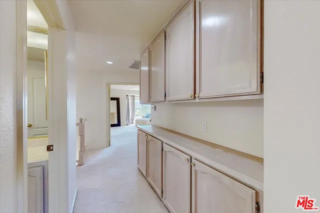 a view of outdoor space with palm trees