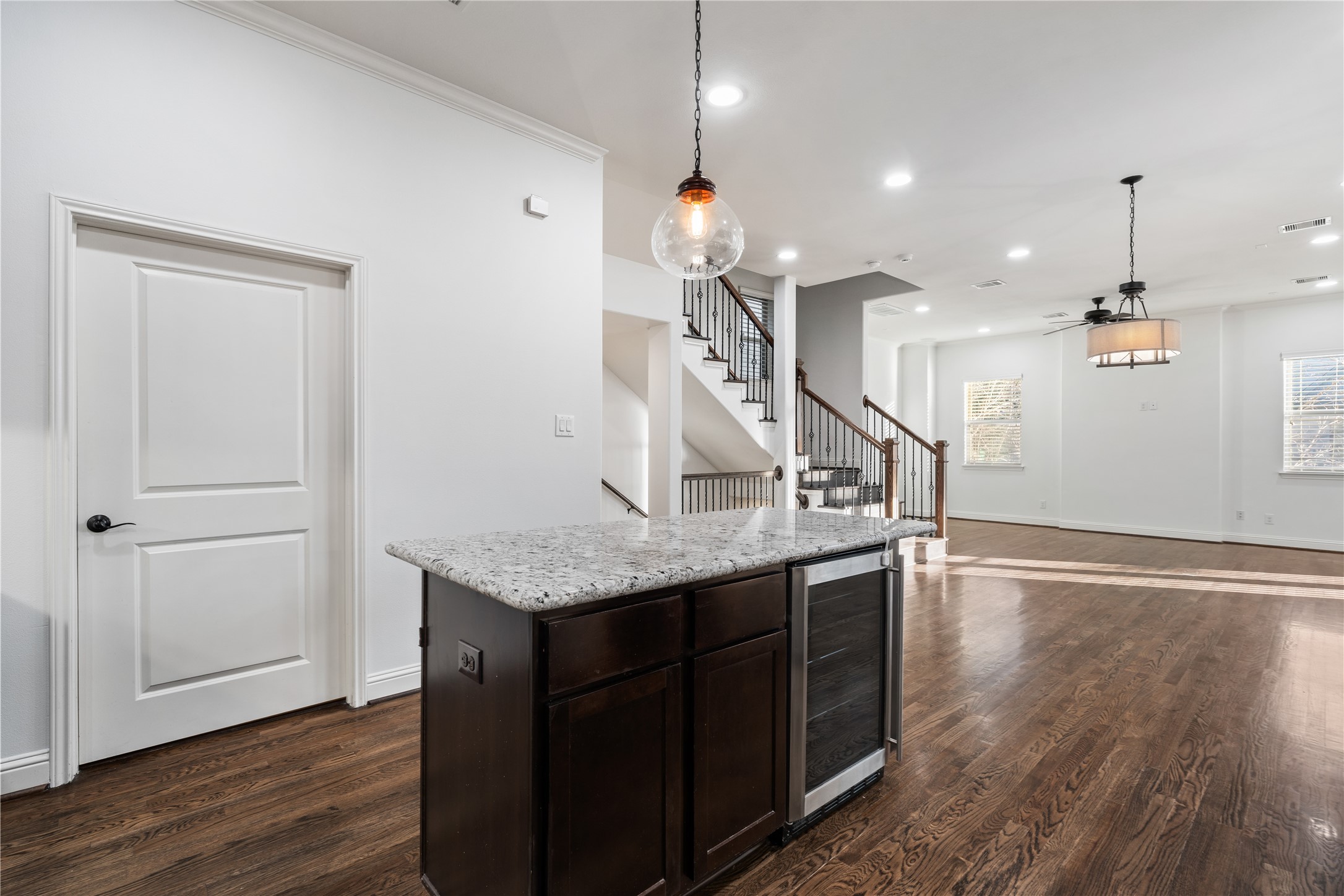 933 West 24th Street, Unit A Houston, TX 77008 - Photo 14 of 41 a view of a kitchen and wooden floor