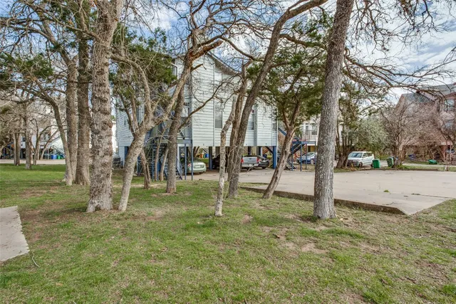 a view of park with trees