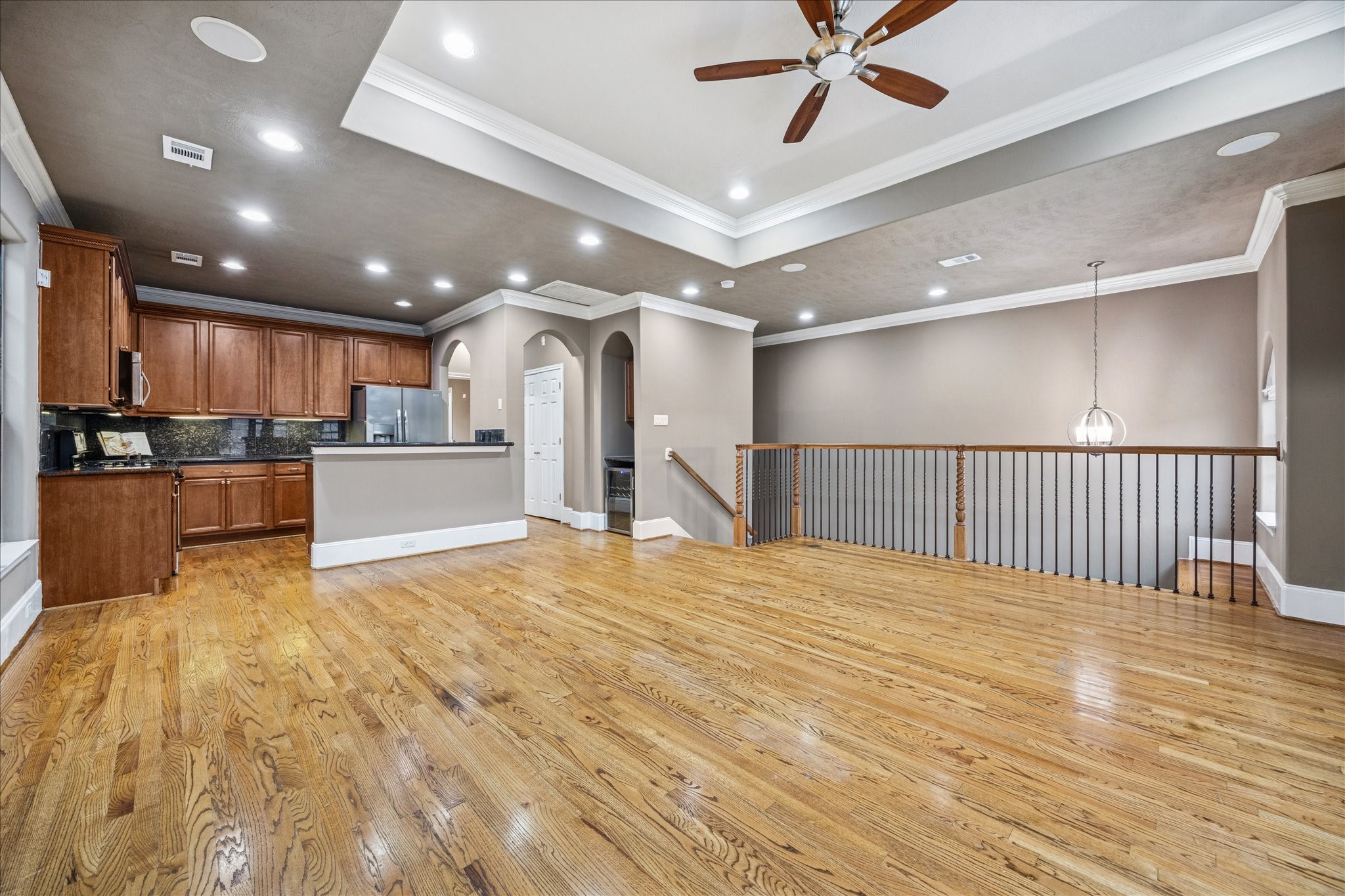 1376 Studer Street Houston, TX 77007 - Photo 6 of 38 a view of a kitchen with a sink and cabinets