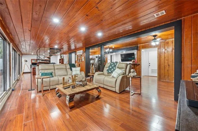 a view of a forest with lots of trees