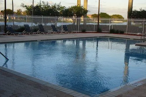 a view of a lake with a floor