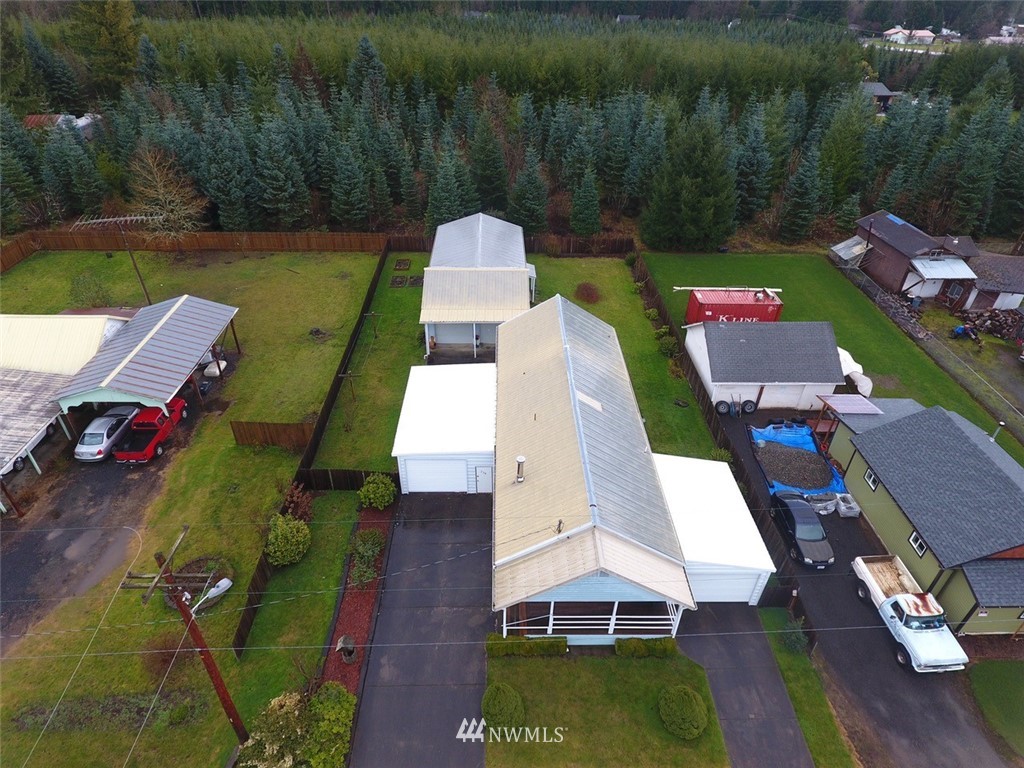 238 Stowell Road Salkum, WA 98582 - Photo 25 of 26 an aerial view of a house with swimming pool garden and outdoor seating