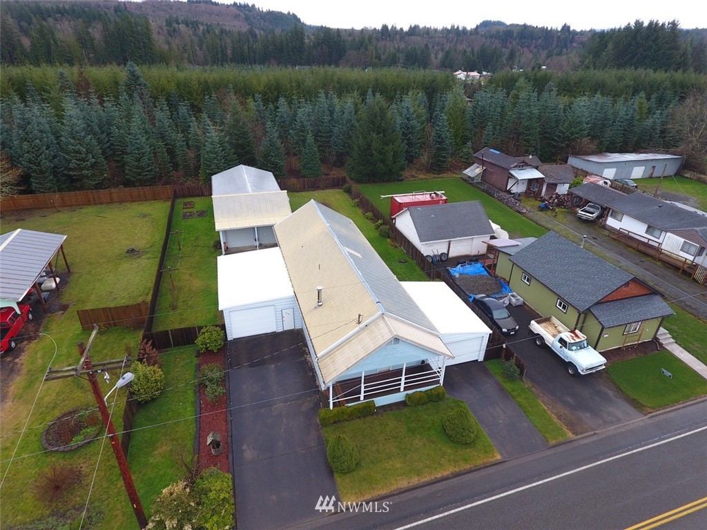 238 Stowell Road Salkum, WA 98582 - Photo 26 of 26 an aerial view of a house with pool lake view and mountain view