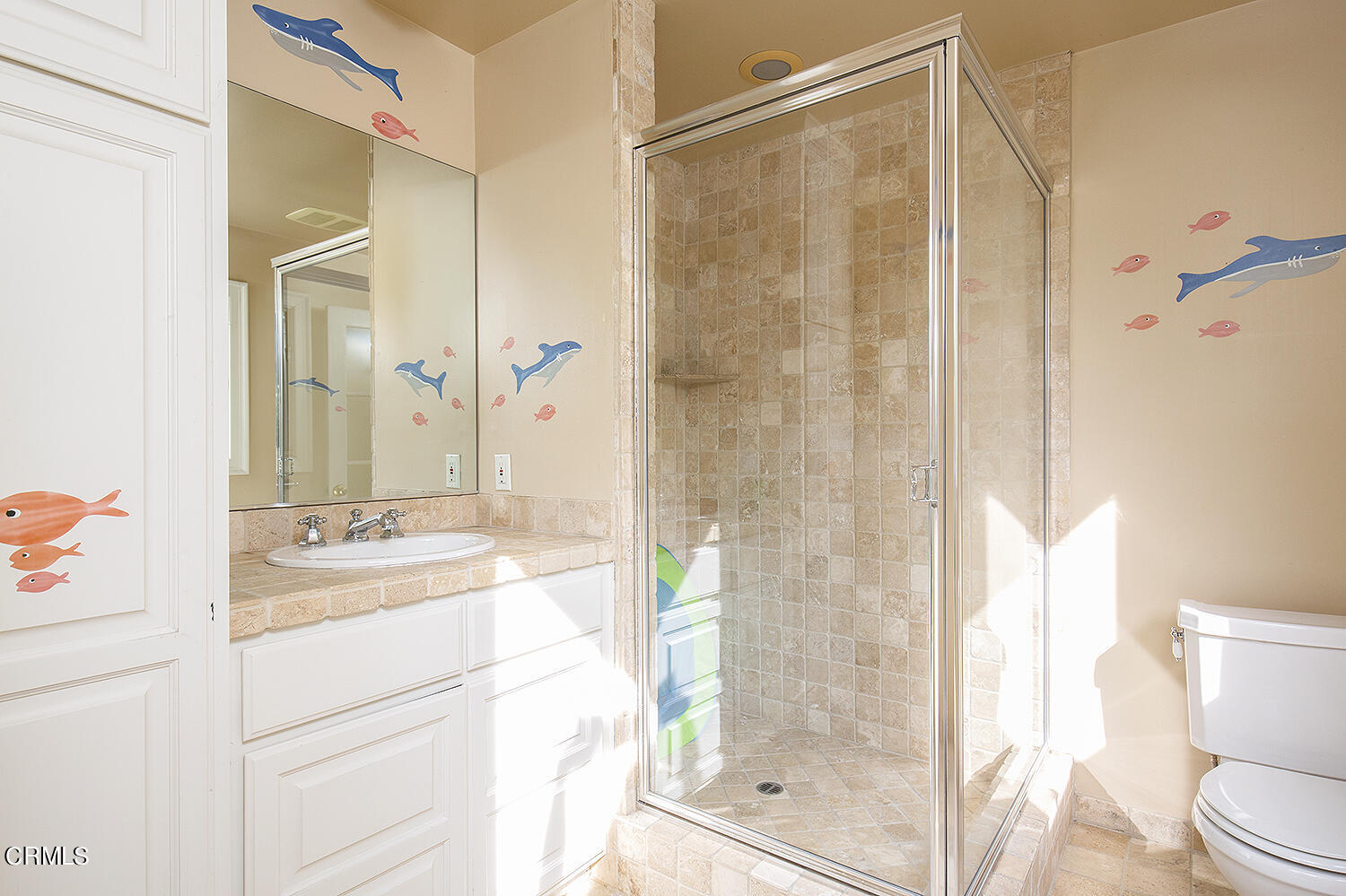 141 Sierra View Road Pasadena, CA 91105 - Photo 33 of 38 a bathroom with a sink a toilet and shower