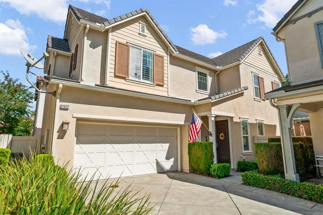a front view of a house