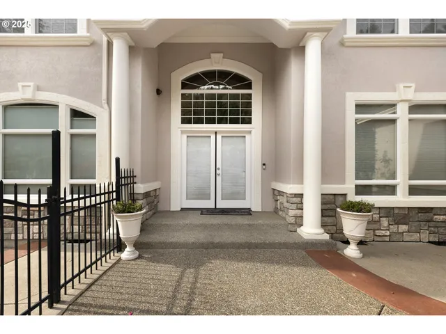 a view of front door with lounge chair