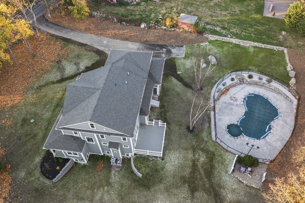 430 High Street Walpole, MA 02081 - Photo 36 of 42 an aerial view of a wooden house with outdoor space
