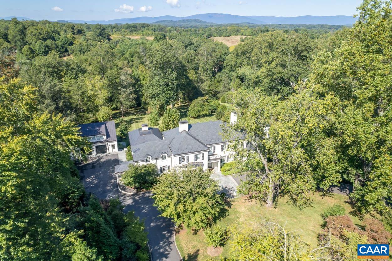 1340 Sunset Circle Charlottesville, VA 22901 - Photo 15 of 15 a view of a garden with plants and a bench under a large tree