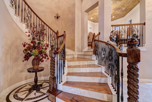 a room with furniture and flat screen tv