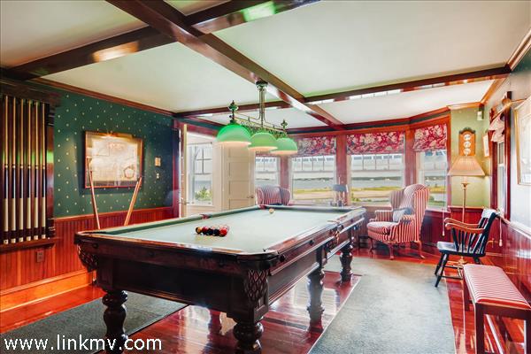 7 Starbuck Neck Road Edgartown, MA 02539 - Photo 28 of 41 a room with furniture pool table and windows