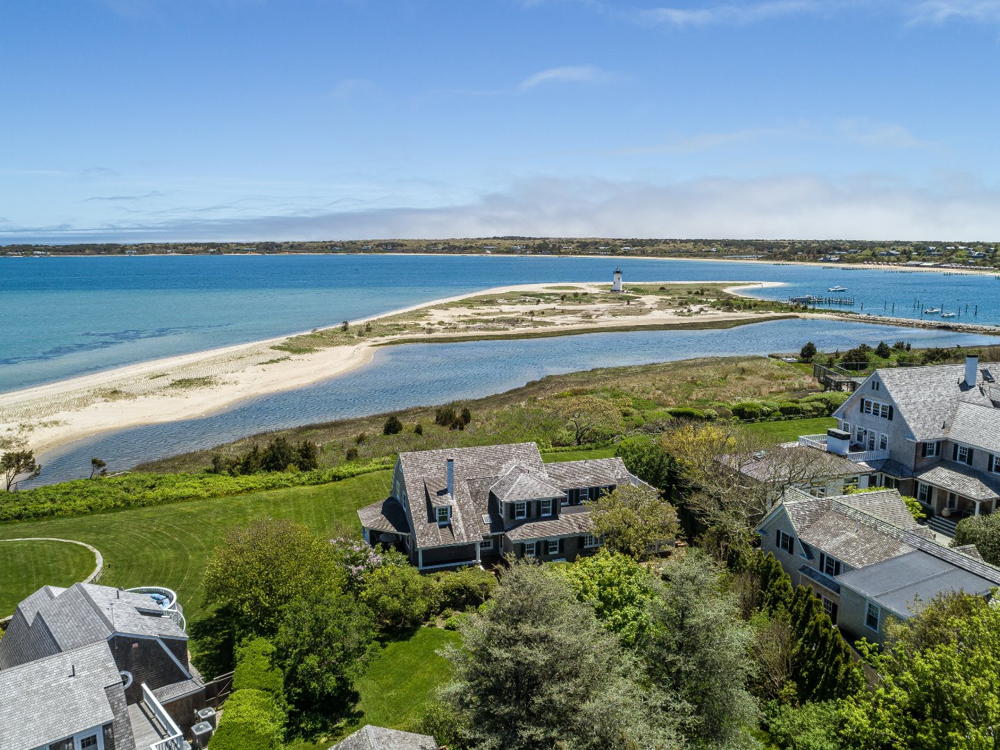 7 Starbuck Neck Road Edgartown, MA 02539 - Photo 39 of 41 a view of an ocean with city view