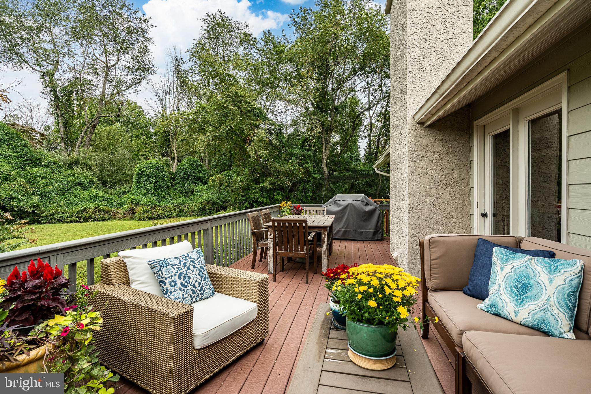 19 Ringfield Road, Unit 19 Chadds Ford, PA 19317 - Photo 34 of 39 a balcony with wooden floor and outdoor seating