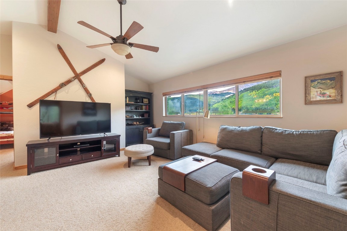 9 Davis Court Blue River, CO 80424 - Photo 25 of 44 a living room with furniture and a flat screen tv