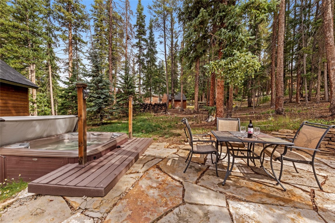 9 Davis Court Blue River, CO 80424 - Photo 35 of 44 a view of a backyard with sitting area