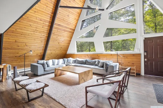 a outdoor living space with patio furniture