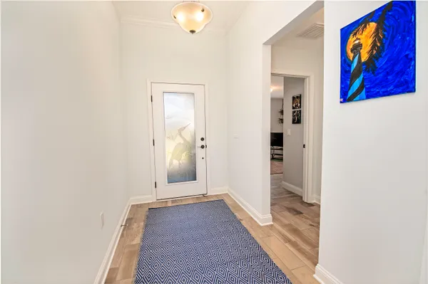 wooden floor in a gallery