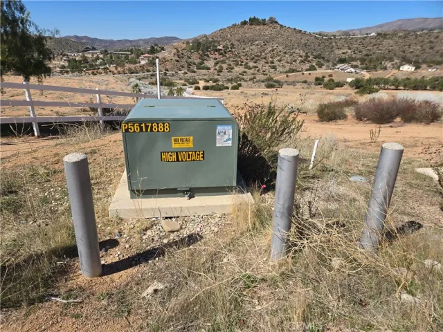 a view of a mountain view in the distance