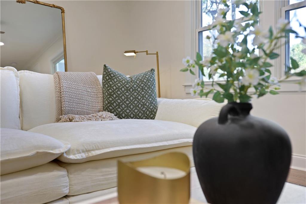 207 Walthall Street Marietta, GA 30064 - Photo 16 of 42 a bedroom with a bed and a potted plant