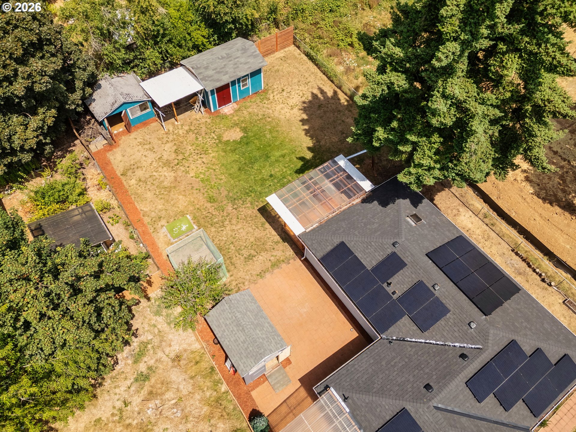 10245 Southeast Raymond Street Portland, OR 97266 - Photo 22 of 25 an aerial view of a house with a yard