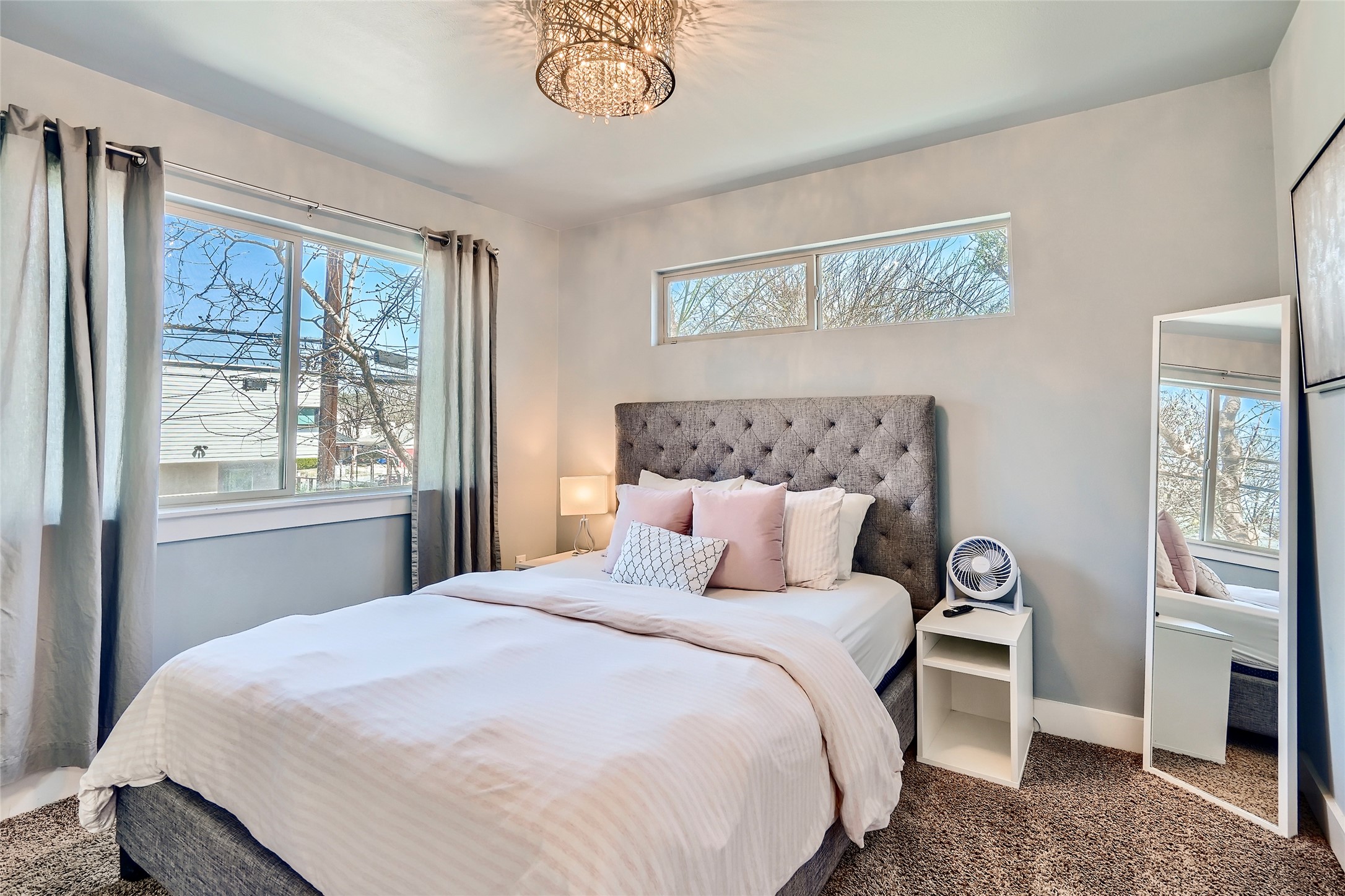 2202 Willow Street, Unit B Austin, TX 78702 - Photo 10 of 21 Bedroom with carpet floors and baseboards