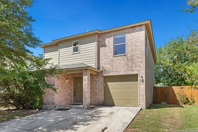 a front view of house