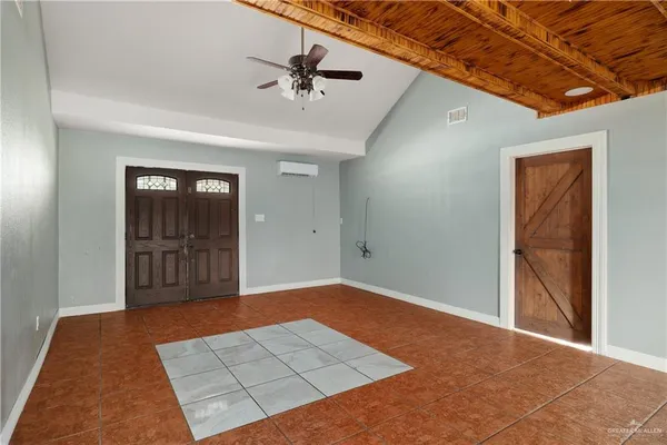 a view of an empty room