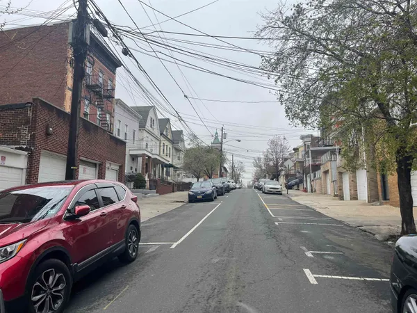 a car parked on the side of a street