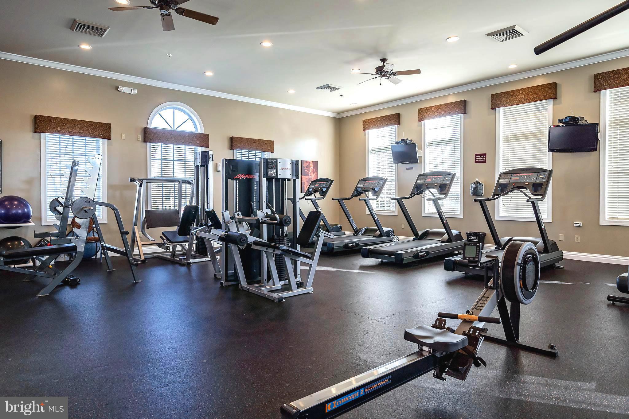 10 Powderhorn Way Allentown, NJ 08501 - Photo 30 of 42 a view of a room with gym equipment
