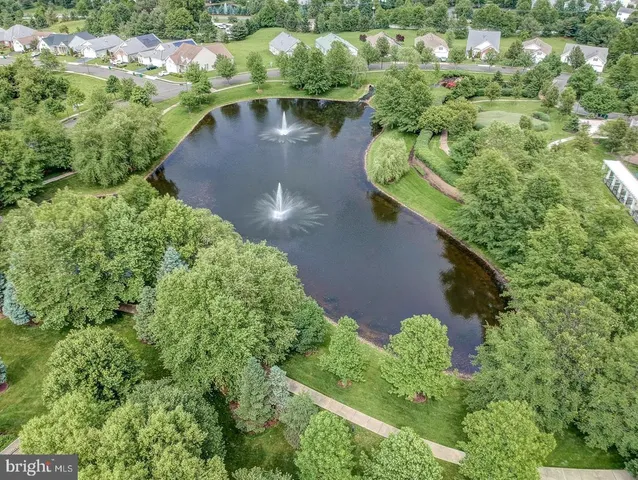 a view of swimming pool with a yard