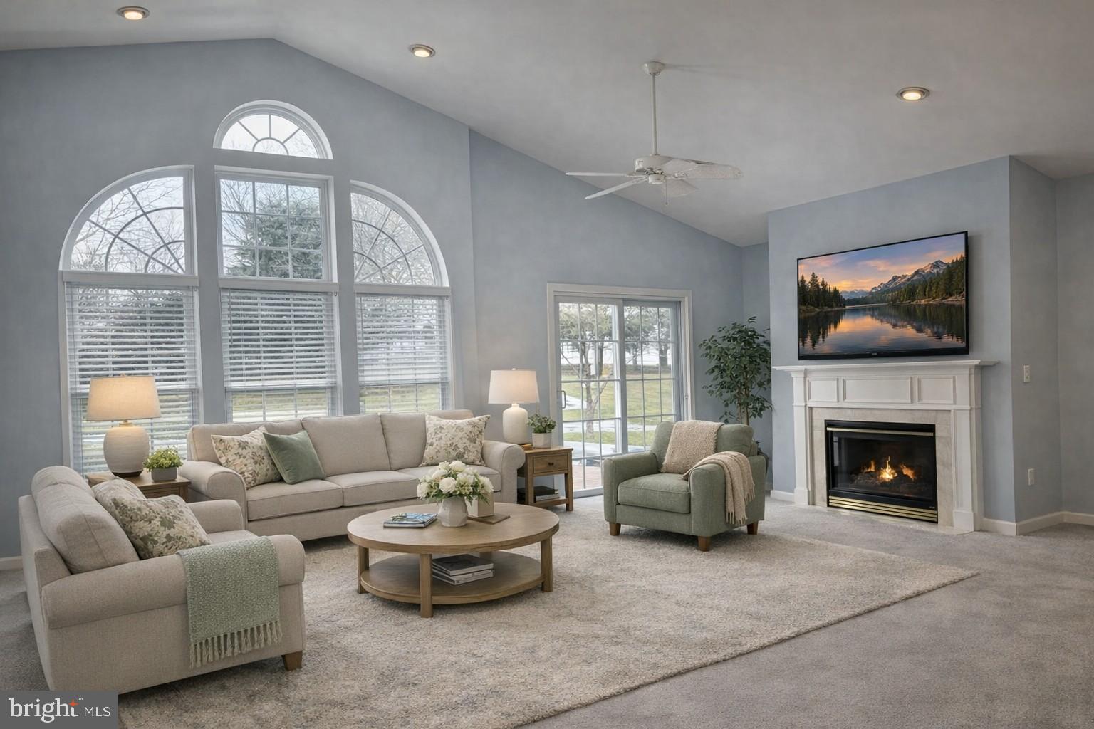 10 Powderhorn Way Allentown, NJ 08501 - Photo 7 of 42 a living room with furniture and a large window