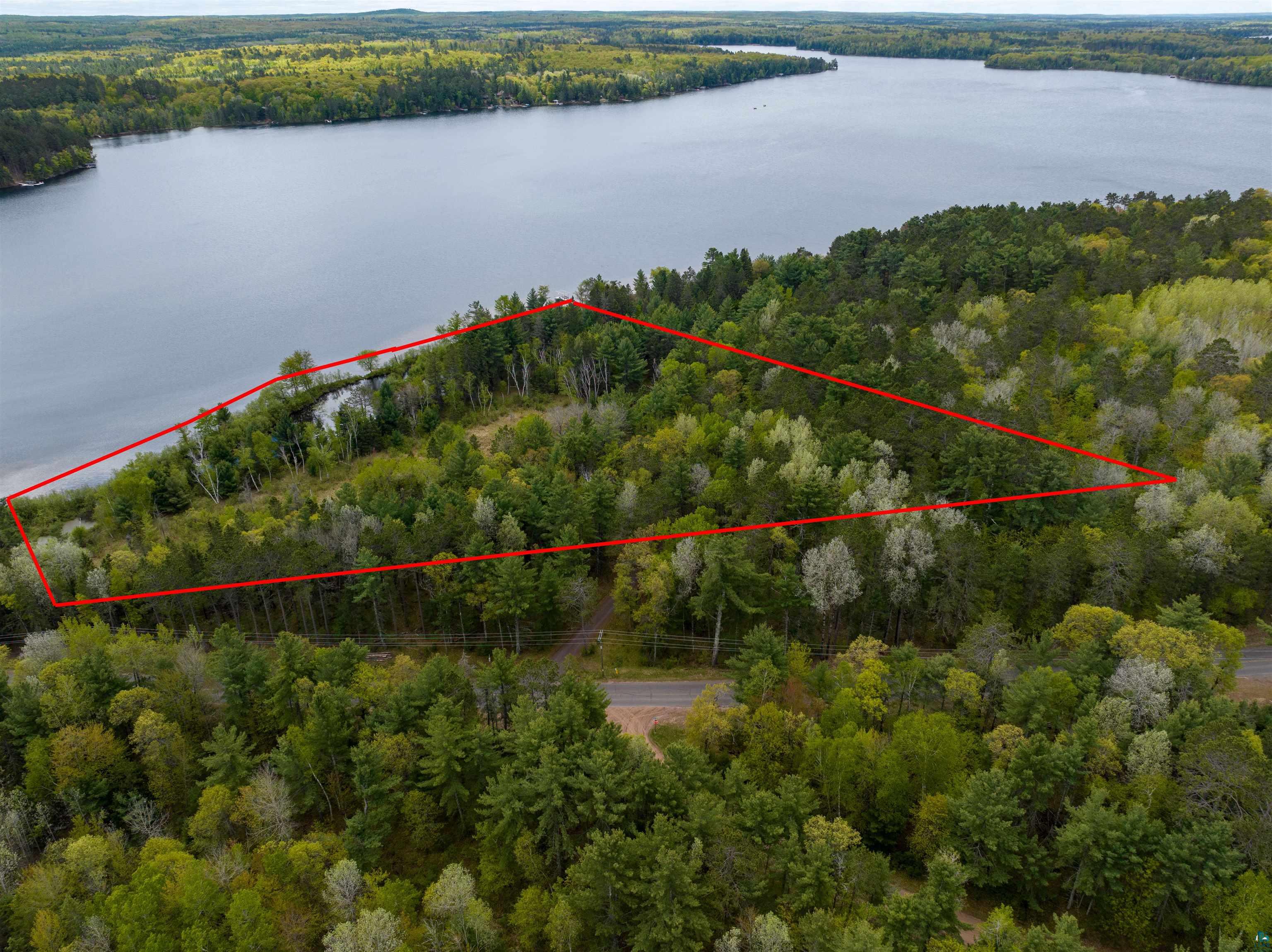 2775 Lake Road Barnes, WI 54873 - Photo 14 of 52 View of property location featuring property parcel outlined and a nearby body of water