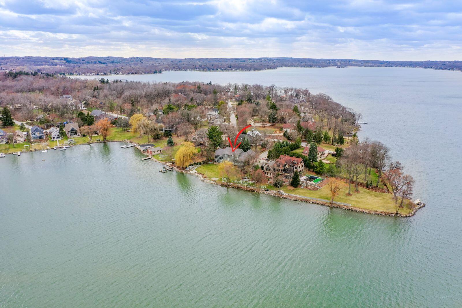 W277N3016 Rocky Point Road Pewaukee, WI 53072 - Photo 3 of 43 Arial wide range