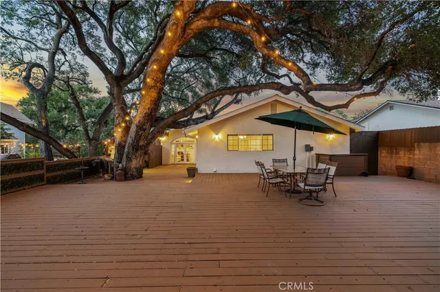 a view of outdoor space with seating