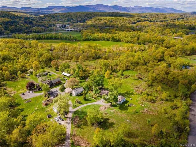 a pathway with a yard