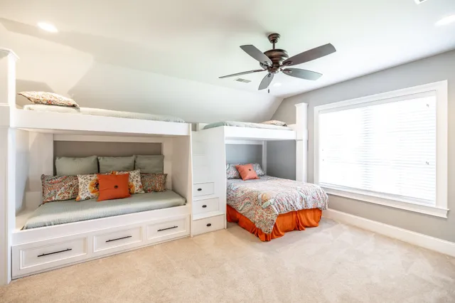 a view of a garden with an outdoor space