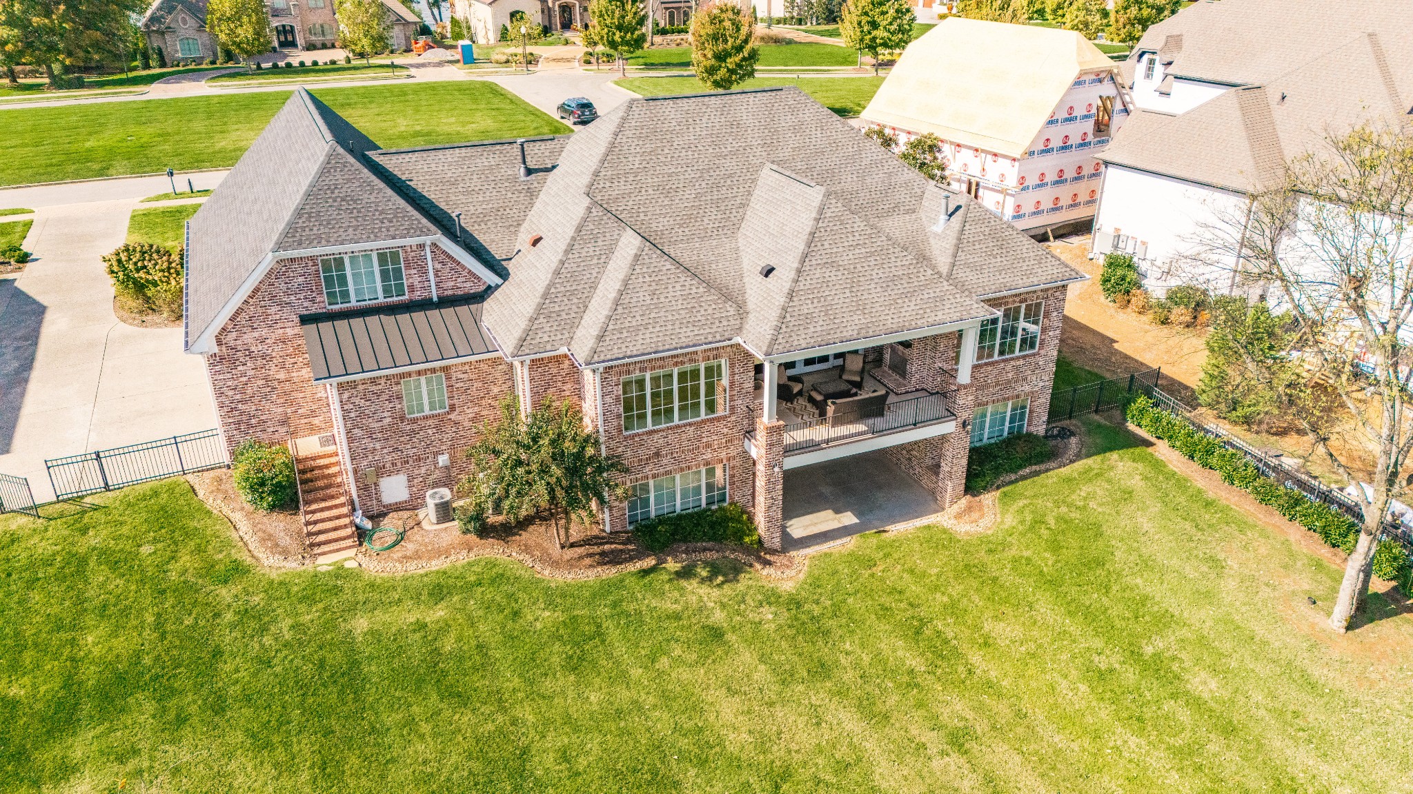 1395 Rozella Way Gallatin, TN 37066 - Photo 79 of 81 an aerial view of a house with swimming pool and large trees