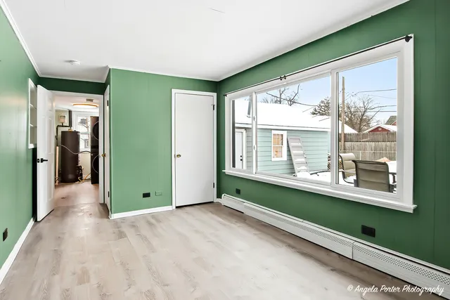 a view of a room with window