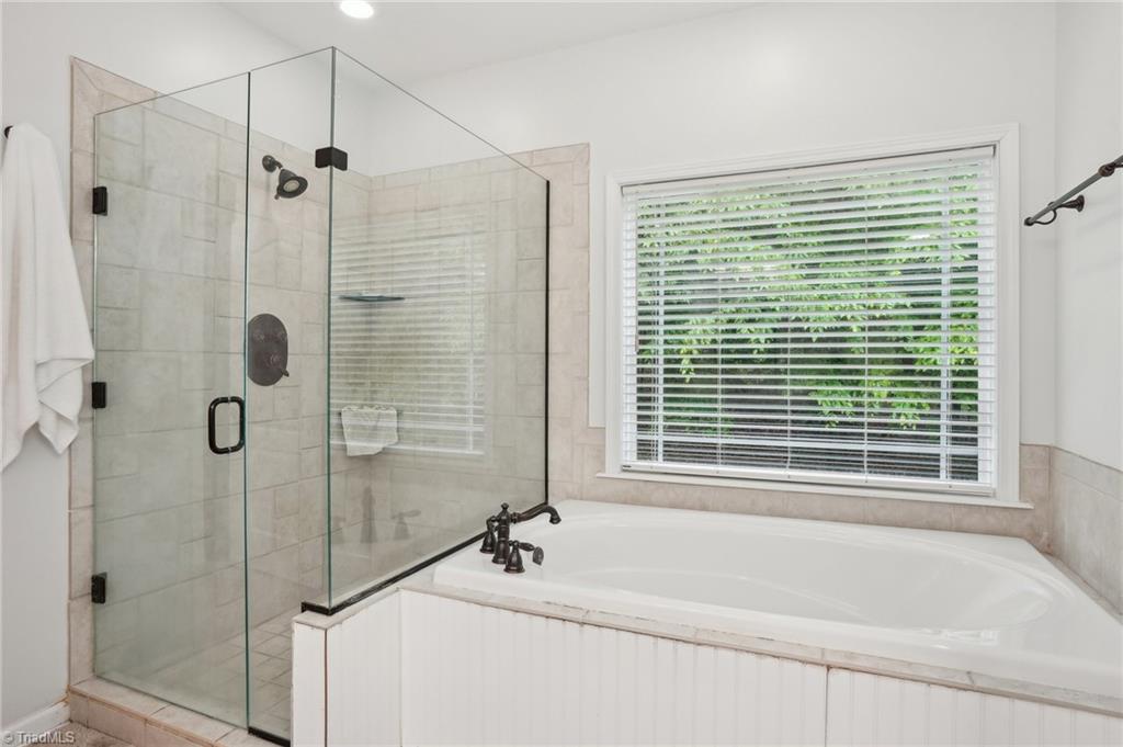 449 Wallburg-High Point Road Winston-Salem, NC 27107 - Photo 27 of 50 Spa Like Primary Bathroom with garden tub and separate shower