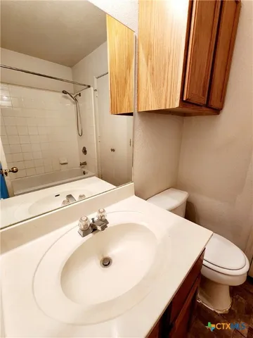 a bathroom with a sink and a toilet